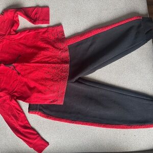 Jordan Red and Black Toddlers boy Track Suit